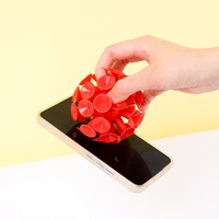 Balle à ventouse TPR 9 cm, jouet anti-stress 3D, balle collante à lancer et à attraper pour garçons et jeunes, vente en gros