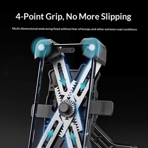 Support de téléphone pour moto et vélo, fixation anti-vibration pour guidon, maintien sécurisé pour la navigation, vente en gros - Product Image 2
