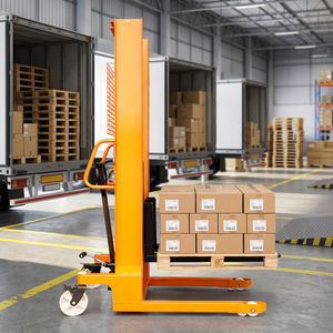 Sollevatore Manuale per <span class=keywords><strong>Pallet</strong></span> a Porta Singola e Doppia, Idraulico per Movimentazione Materiali in Magazzino, Certificato CE - Product Image 1