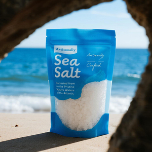 Bolsa Doypack Personalizada de Grado Alimenticio para Exfoliante Corporal de Sal Marina, Embalaje de Grabado para Snacks, Venta al por Mayor - Product Image 3