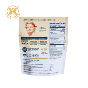 Pochette debout à impression personnalisée sacs de pharmacie sac d'emballage en plastique de poudre de Moringa sac debout pour aliments secs - Product Image 2