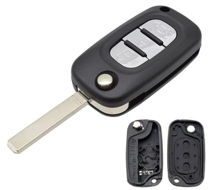 <span class=keywords><strong>Coque</strong></span> de <span class=keywords><strong>clé</strong></span> de voiture à distance en ABS noir avec lame non coupée à <span class=keywords><strong>3</strong></span> <span class=keywords><strong>boutons</strong></span> pour Fluence, Megane, Clio, <span class=keywords><strong>Kangoo</strong></span>, Master, Modus - Product Image 2