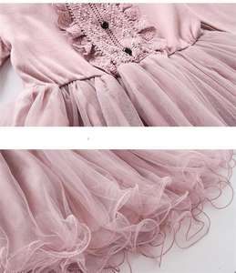 ชุดเดรสเด็กผู้หญิงแขนยาวสไตล์มุสลิมสำหรับงานปาร์ตี้  ผ้าฝ้ายแต่งระบาย  หรูหราสง่างาม  เหมาะสำหรับเด็ก  ขายส่ง - Product Image 6