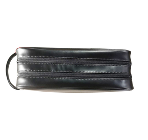 Eco de cuero Color negro lavado bolsa hombres personalizar <span class=keywords><strong>neceser</strong></span> - Product Image 5