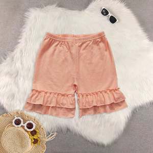 Shorts d'été en coton respirant imprimé à volants amples pour enfants de 2 à 16 ans – Collection Boutique - Product Image 5