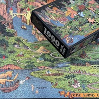 Usine de puzzles OEM, personnalisation, 1000 pièces, puzzle à paillettes fines, impression de dessins animés colorés, puzzle pour enfants et adultes