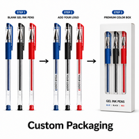 Stylo gel 0,5 mm, écriture fluide, pointe fine, grip en caoutchouc souple, encre gel, papeterie de bureau et scolaire, vente en gros directe d'usine, logo personnalisé