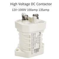 Contacteur CC haute tension 1000V 100A série EVQ100 avec contact auxiliaire 12/24/48V pour solaire, véhicules électriques et systèmes de stockage d'énergie (ESS)