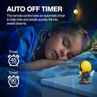 Proyector de Galaxia Bee Astronaut, Lámpara LED de Techo con Proyección de Estrellas, Nebulosa y Luz Nocturna, con Temporizador y Control Remoto, para Habitación Infantil