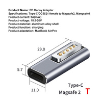Ugreen — adaptateur USB PD magnétique de Type C, pour Apple 1 2, MacBook Pro, 60W, charge rapide, convertisseur de prise