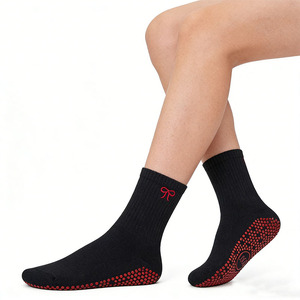 Calzini Antiscivolo per Pilates <span class=keywords><strong>con</strong></span> Logo Personalizzato e <span class=keywords><strong>Fiocco</strong></span> Ricamato, Graziosi Calzini da Yoga - Product Image 5