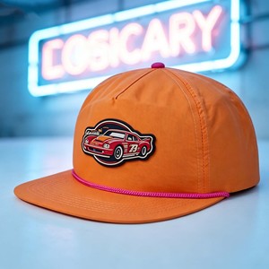 High Quality Adjustable Rope <b>Cap</b> Custom <b>Flat</b> Brim Nylon Canvas Plaid Pattern For Men's Casual Outdoor Sports - Product Image 1