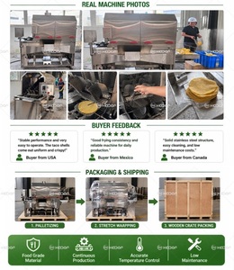 Máquina para Hacer <span class=keywords><strong>Tacos</strong></span> y Tortillas de Comida Mexicana en Forma de U con Motor, Capacidad de 30 Piezas/Min, Freidora Continua Semiautomática - Product Image 5