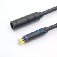 Connecteur Moteur Étanche DREAM 9 Broches Mâle-Femelle avec Cache-Poussière pour Câble de Moteur de Vélo Électrique