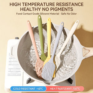 Food-Grade Silicone Spatula and Basting Brush <b>Set</b>, Dual-Curve Scraper Tools for Kitchen & Home <b>Baking</b> Cake Decorating - Product Image 3