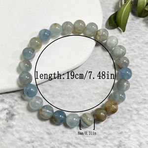 Bracelet en pierre naturelle avec perles de verre colorées, Symbole de Succès et de Motivation, Article très demandé à forte marge de profit, Personnalisation artisanale - Product Image 1