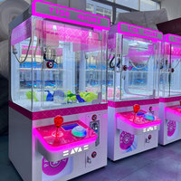 Mini machine à griffes d'arcade à monnayeur, petite machine à griffes à prix en forme de maison en peluche, cadeau pour enfant, vente directe usine, machine à griffes, machine à poupées, jeu