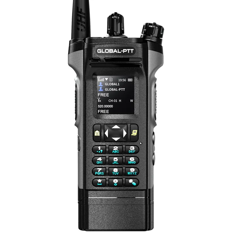 Talkie-walkie bidirectionnel professionnel longue distance de 5000KM avec positionnement GPS Interphone bi-mode 4G + communicateur haute fréquence