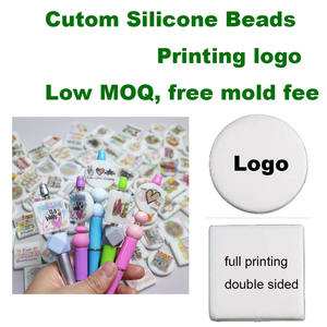 Perles en vrac en silicone et PVC personnalisées avec photo, à faible MOQ, pour stylos – Créez vos propres designs imprimés sur mesure - Product Image 2