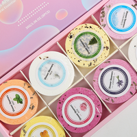 Bombes de bain moussantes et pastilles de douche artisanales, 8 pièces, naturelles, vegan, marque privée, SPA, aromathérapie aux huiles essentielles
