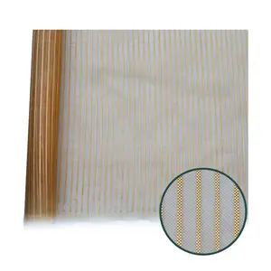 China Lieferanten Sicherheit Bunte Streifen Dicken Filter Net Nylon Mesh Stoff für Einkaufstaschen