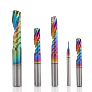 12mm Single Flute Spiral Solid Carbide End Mill DLC Coated HRC55 AAA Import <b>CNC</b> Woodworking Engraving Milling <b>Cutter</b> - Product Image 5