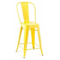 Wdy tabouret de bar industriel commercial bon marché chaises salle à manger café Restaurant métal fer dossier haut repos Tolix tabouret de bar