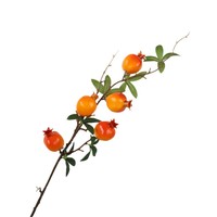 Kunstmatige Simulatie Granaatappel Fruit En Bloem Tak Ornamenten Ldpe Materiaal Huisdecoratie Nieuwjaar Festival Groothandel