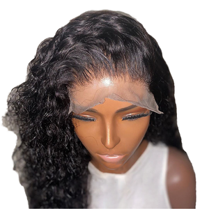 Peluca frontal de encaje HD, extensiones de cabello humano sin pegamento, pelucas frontales de encaje, cabello humano afro rizado a granel para trenzar, cabello para tejer, pre-arrancado - Product Image 1