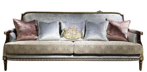 طقم أريكة فاخر كلاسيكي فرنسي للفيلات والقصور، مجموعة من 1 أو 2 أو 3 قطع، أثاث غرفة معيشة منحوت يدويًا من الخشب الصلب للفنادق - Product Image 6