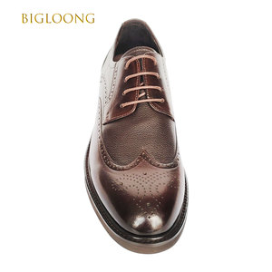 <strong>Men's</strong> Oxford Formal Lace-up Anti-Slippery High-quality <strong>Shoes</strong> for Classic Brown Ornamental Perforations All Seasons Wedding <strong>Shoes</strong> - Product Image 2