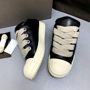 <strong>2026</strong> New Trending Customized LOGO Genuine Leather Lace-up Platform Anti-Slippery Flat Sneaker Classic Low Top Walking <strong>Shoes</strong> - Product Image 4
