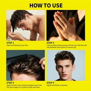 Haardy Hair Styling Products Professional Barbershop Quality Matte Hidratante Hair Clay Wax Set para hombres - Product Image 4