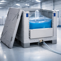 Sac aseptique de 1000 L pour sirop, détergent, conditionneur, sac d'emballage liquide en PE/PA pour conteneur IBC