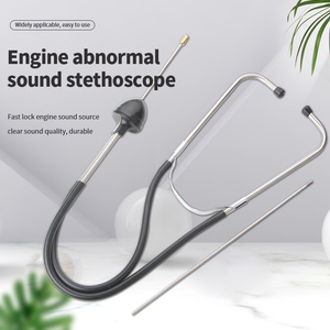 Stéthoscope de mécanicien Outil de diagnostic de moteur automobile Aide auditive sensible Matériau en PVC noir Détection du bruit pour les voitures - Product Image 2