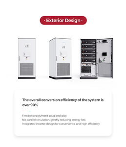 Système de stockage d'énergie C&I sur réseau refroidi par liquide CFE IP54, 261 kWh, 125 kW, armoire de batterie lithium-ion hybride BESS, 8000 cycles - Product Image 6