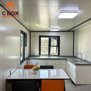 บ้านสำเร็จรูปพับได้ Cbox Luxury Prefab Villa ขนาด 40 ฟุต ห้องนั่งเล่นเคลื่อนที่ 1-3 ห้องนอน บ้านคอนเทนเนอร์แบบโมดูลาร์ขยายได้ - Product Image 5