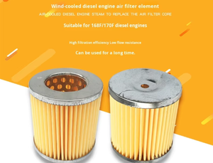อุปกรณ์เสริมเครื่องกำเนิดไฟฟ้าแบบระบายความร้อนด้วยอากาศ 168F170F กระดาษกรองเครื่องยนต์เบนซิน องค์ประกอบตัวกรองอากาศ ชิ้นส่วนเครื่องยนต์เครื่องจักร - Product Image 4