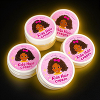Krim Gel Rambut Anak Organik Melembapkan Perawatan Rambut untuk Anak Kulit Hitam Label Pribadi