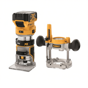 Fresadora Eléctrica DeWalt 18V 16000-25500 RPM con Mandril de 8 mm y Adaptador para Base Fija - Product Image 2