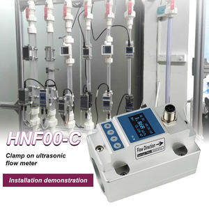 Industriële klem-op ultrasone debietmeter voor waterbalans, hydraulische debietbewaking met temperatuursensor en datalogger - Product Image 2