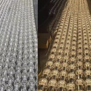 LED Crystal Chandelier Necklace Long Adjustable Height 220V White Designer Style For Hotel Villa <b>Lighting</b> - Product Image 4
