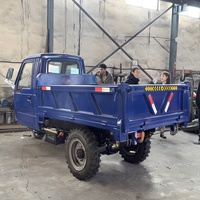 Camion de transport agricole à quatre roues motrices robuste, véhicule de chantier minier, tombereau de tunnel, camion à benne basculante, remorque de tracteur, pompe à moteur