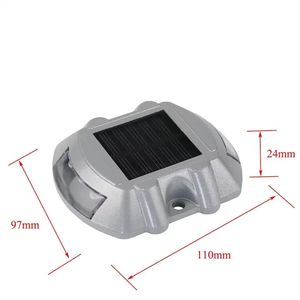IP68 không thấm nước <span class=keywords><strong>LED</strong></span> năng lượng mặt trời Powered đường Stud ánh sáng đường phản chiếu ánh sáng mặt đất cảnh báo ánh sáng hình móng ngựa đèn giao thông - Product Image 6