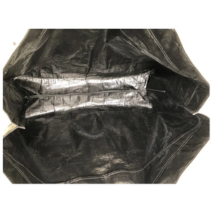 Sac de courses réutilisable personnalisé de <span class=keywords><strong>grande</strong></span> taille, sac de déménagement, sac de courses, sac pliable, sac fourre-tout portable, sac en PP tissé noir résistant - Product Image 5