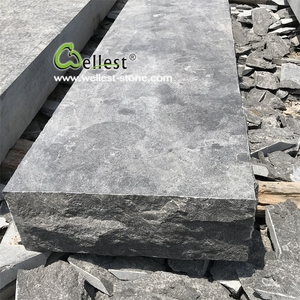 Escalones de Bloque de Piedra Caliza Azul Ácido con Borde Natural para Jardín y <span class=keywords><strong>Escaleras</strong></span> <span class=keywords><strong>Exteriores</strong></span> - Product Image 5