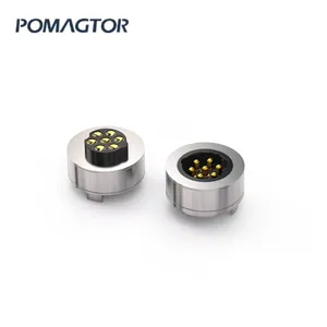 China fornecedor 7 pinos conector à prova d' água Ipx6-Ipx7 12mm magnético conector de energia