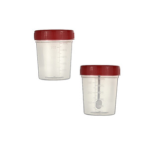 Vaso de muestra desechable Kangxin de plástico de 120 ml con tapa de rosca para uso médico - Product Image 1