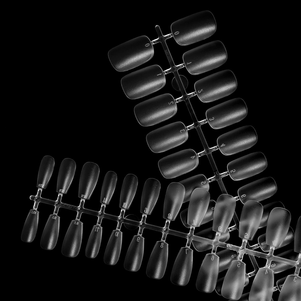 100pcs Artificial Fingernails Full Cover Nail Tips Soft Gel Press on Nails Full Cover Soft Gel Nail Tips