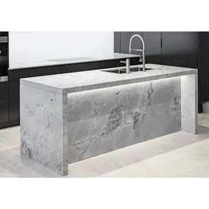 Custom Granite Marble quartz countertop bathroom ceramic art hand wash basin villia luxury kitchen island dinning table